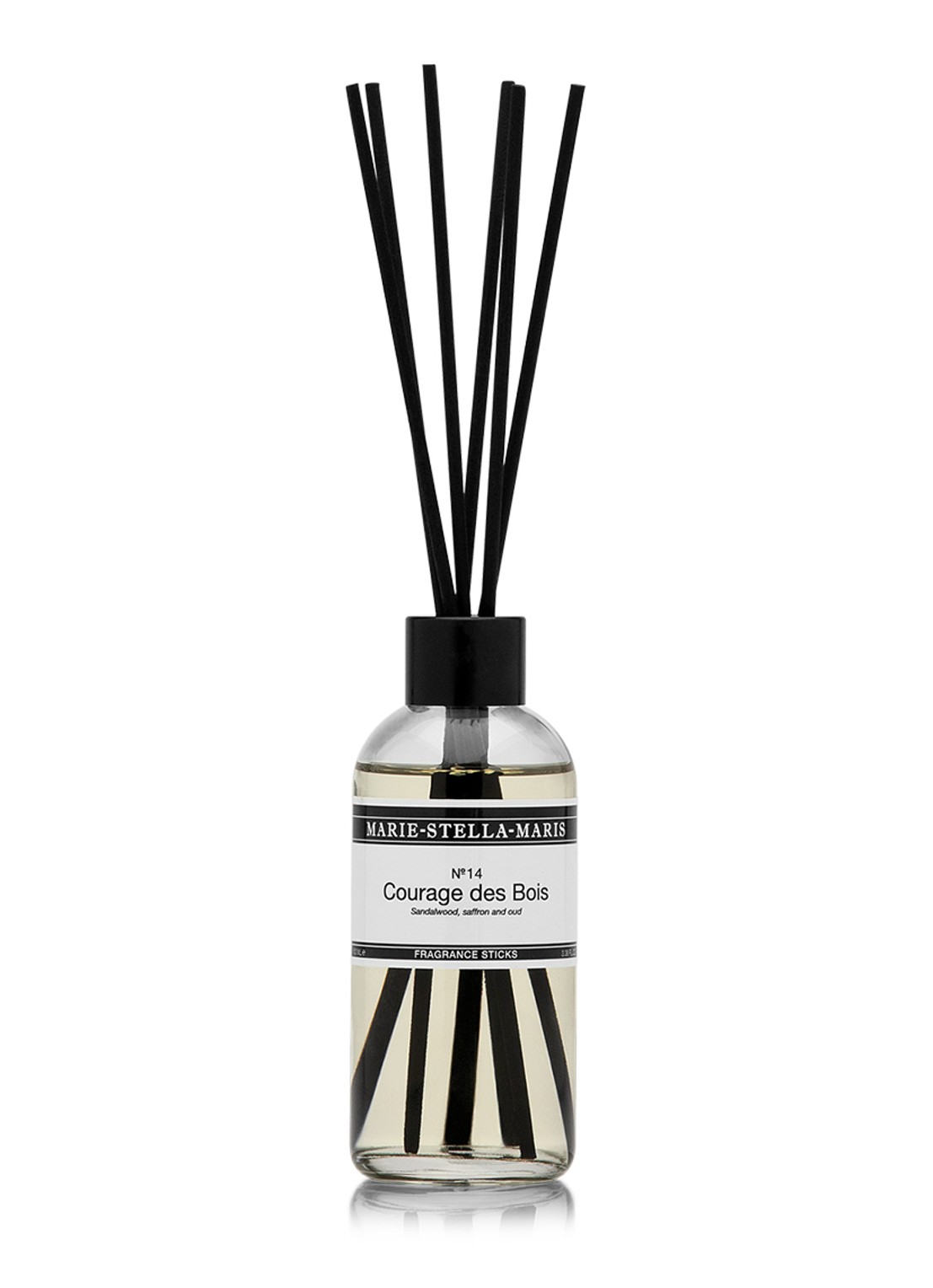 Marie-Stella-Maris No.14 Courage des Bois geurstokjes 100 ml - voorkant transparant
