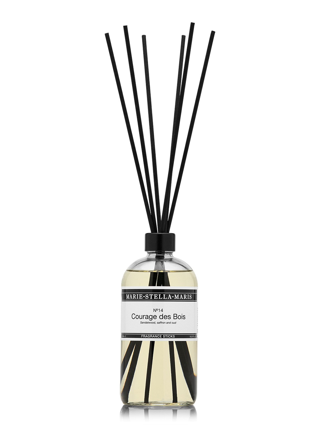 Marie-Stella-Maris No.14 Courage des Bois geurstokjes 500 ml - voorkant transparant