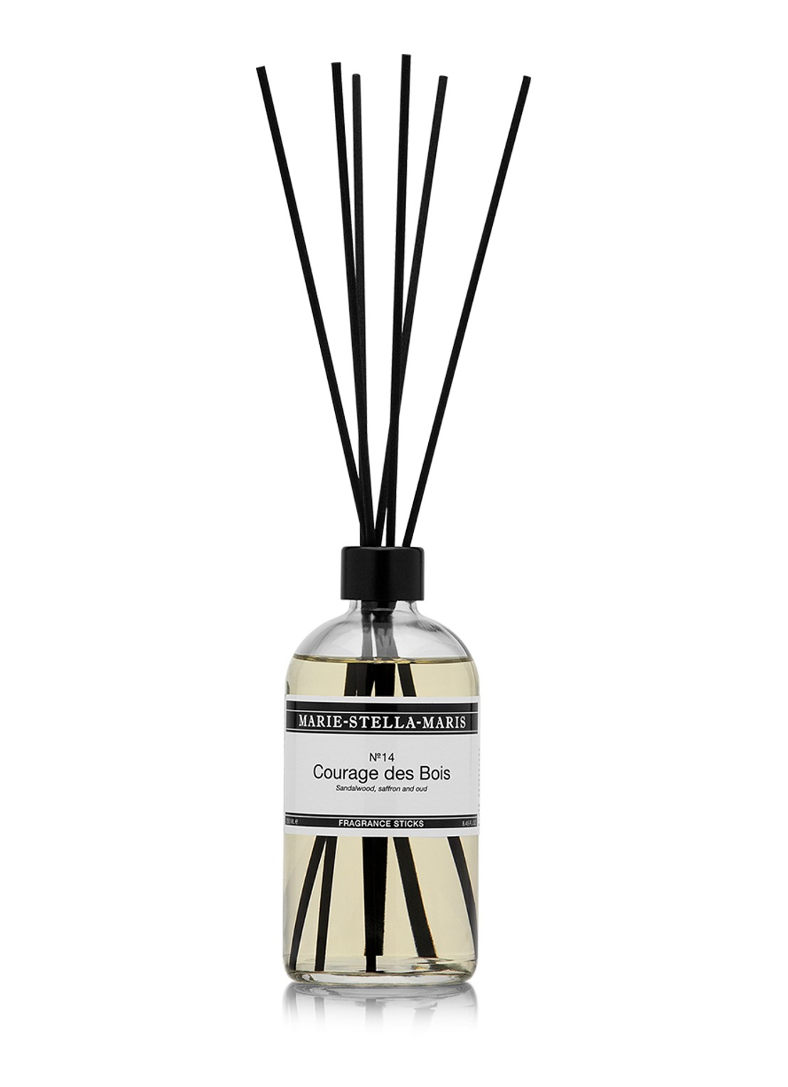 Marie-Stella-Maris No.14 Courage des Bois Scent Diffuster - geurstokjes - voorkant transparant