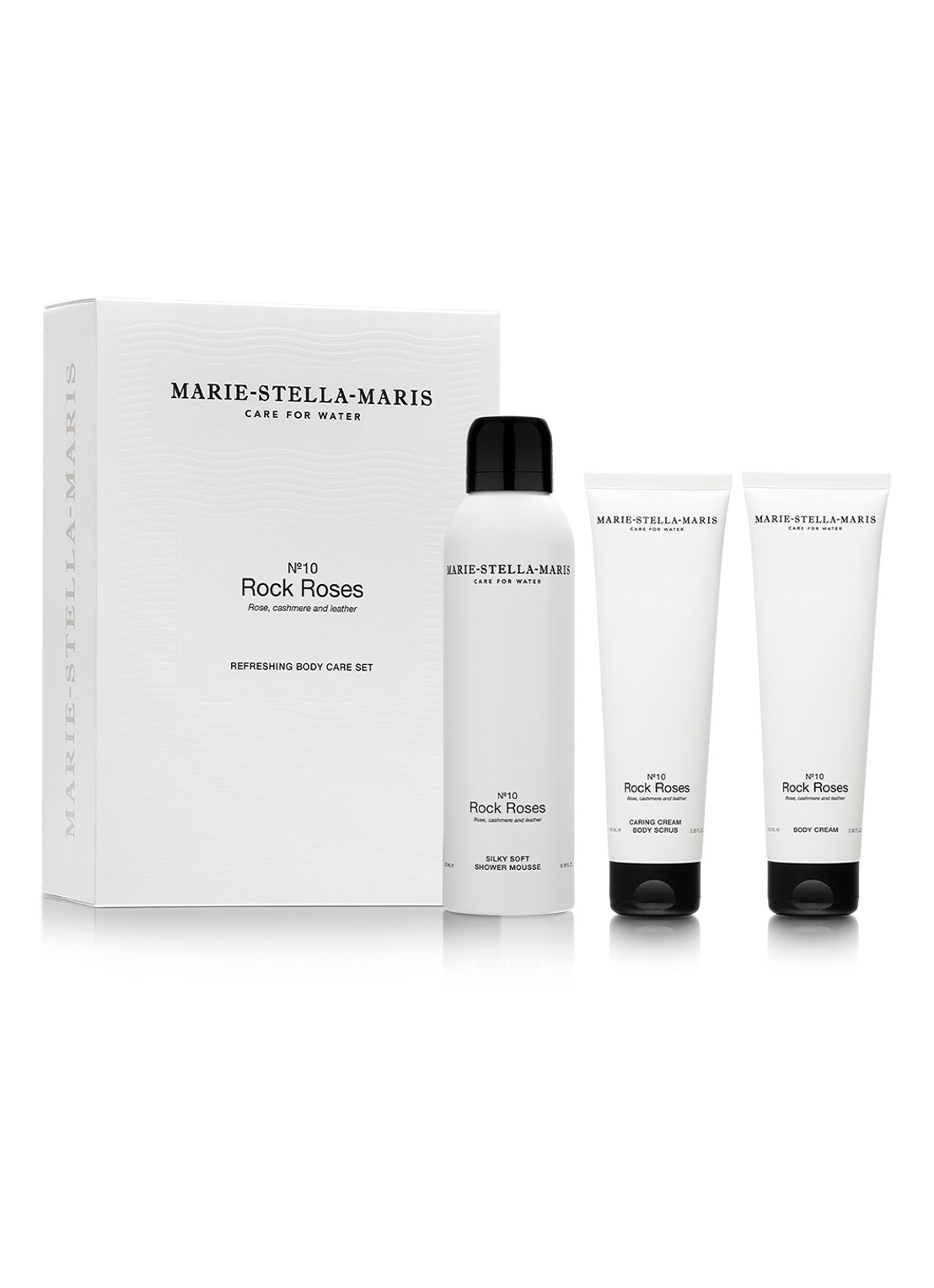 Marie-Stella-Maris Rock Roses Refreshing Body Care - verzorgingsset - voorkant transparant