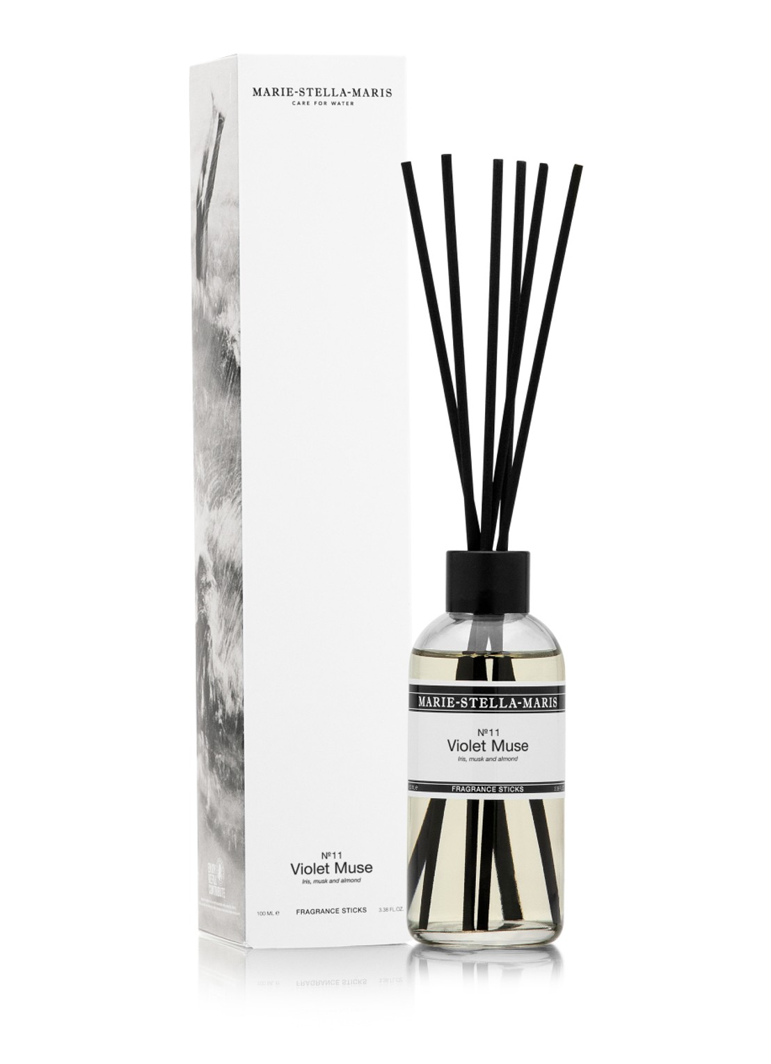 Marie-Stella-Maris Violet Muse geurstokjes 100 ml - detail 4 transparant