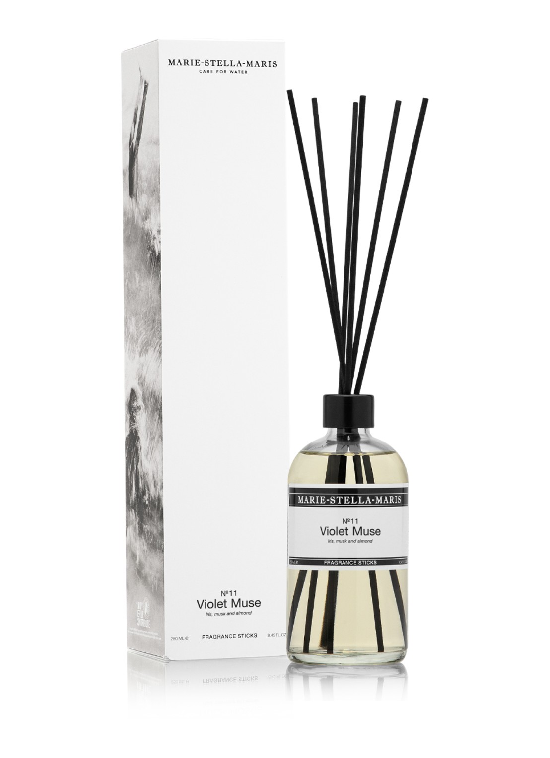 Marie-Stella-Maris Violet Muse  geurstokjes 250 ml  - detail 4 transparant