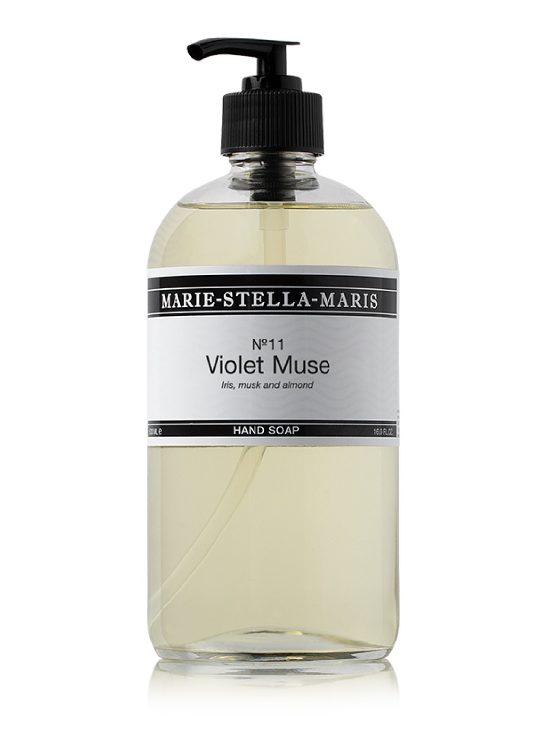 Marie-Stella-Maris Violet Muse - handzeep 500 ml - voorkant 3 transparant