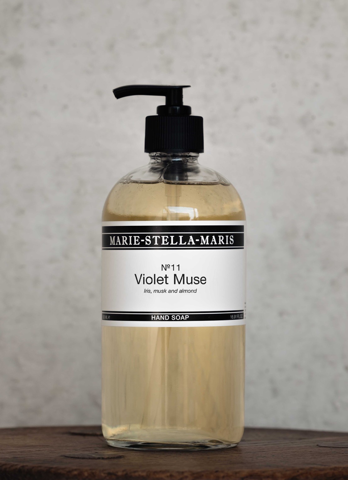 Marie-Stella-Maris Violet Muse - handzeep 500 ml - voorkant 4 transparant