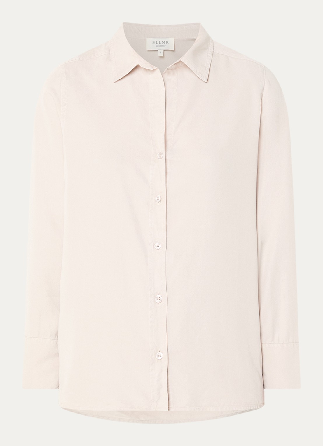 Marley blouse met kraag - voorkant 2 lichtgrijs