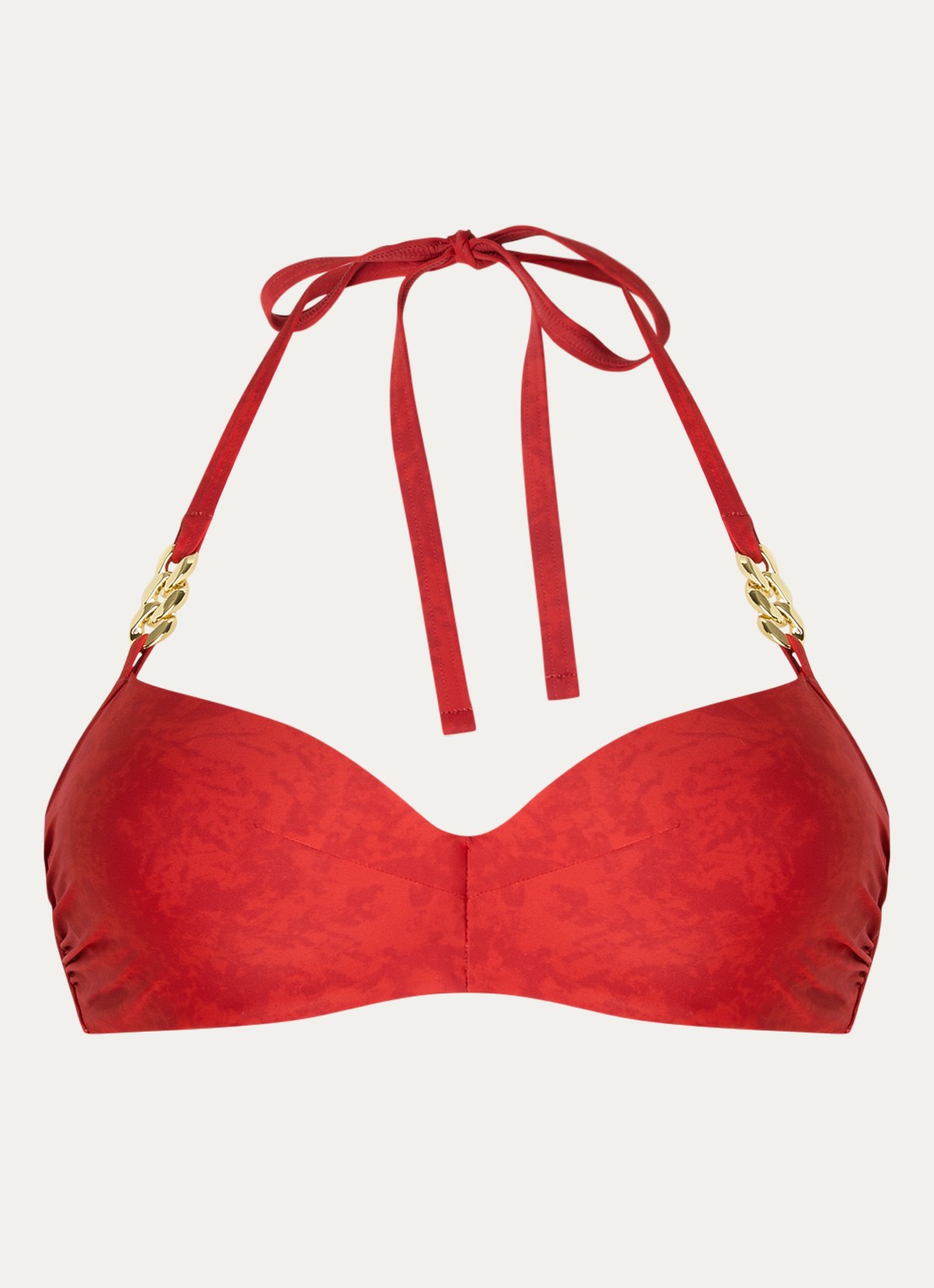 Marlies Dekkers Acapulca voorgevormde bikinitop met print - voorkant rood