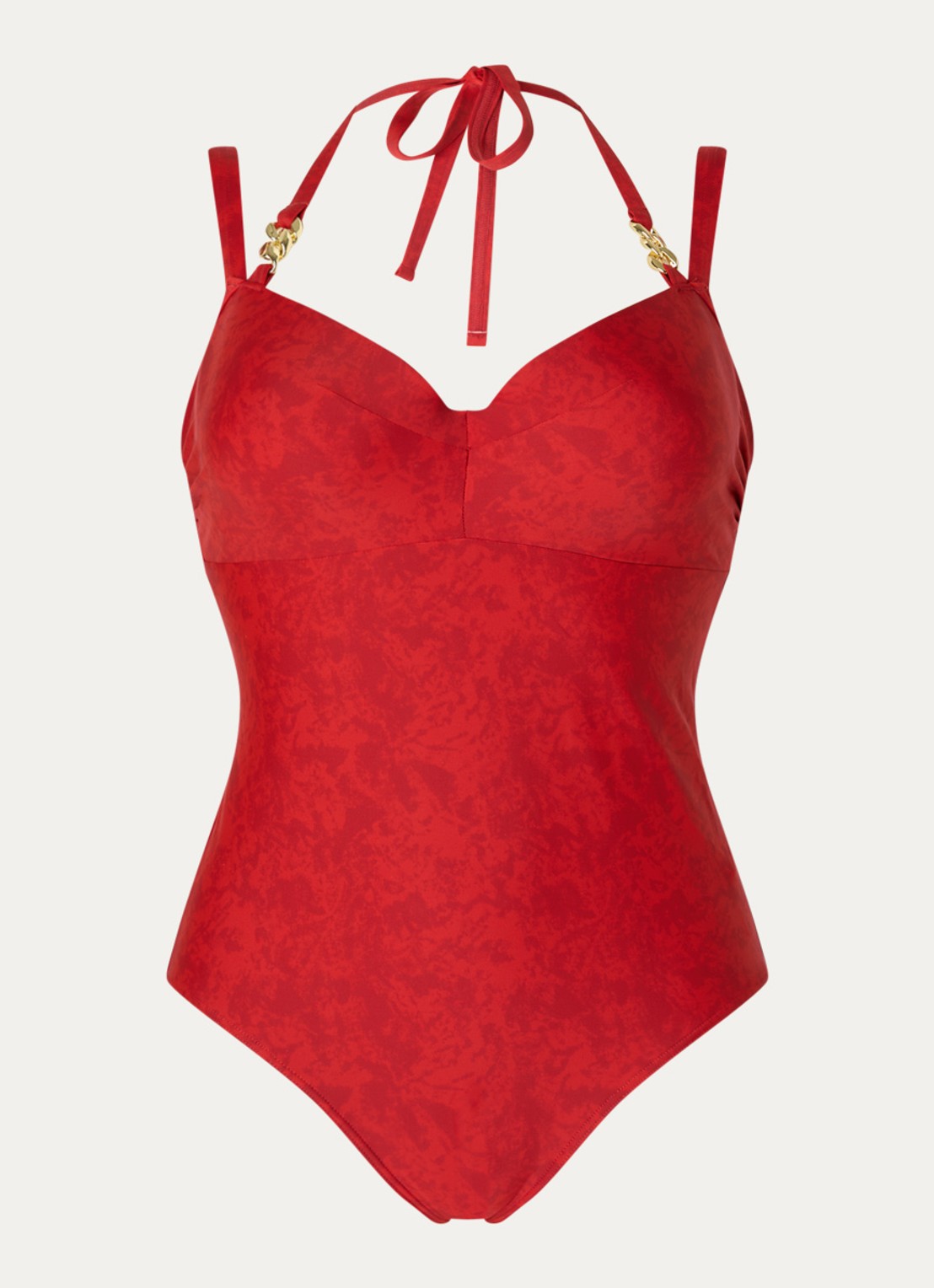 Marlies Dekkers Acapulco voorgevormd badpak met print - voorkant 2 rood