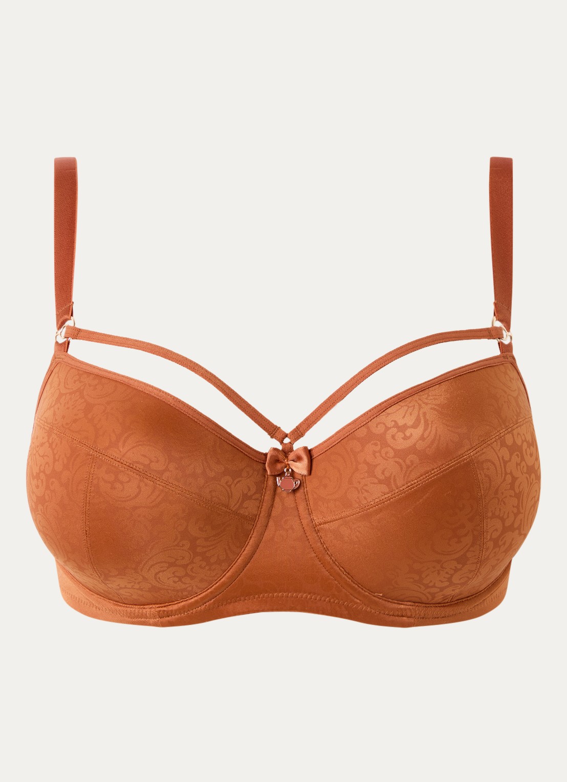 Marlies Dekkers Balconette bh met print - voorkant 4 cognac