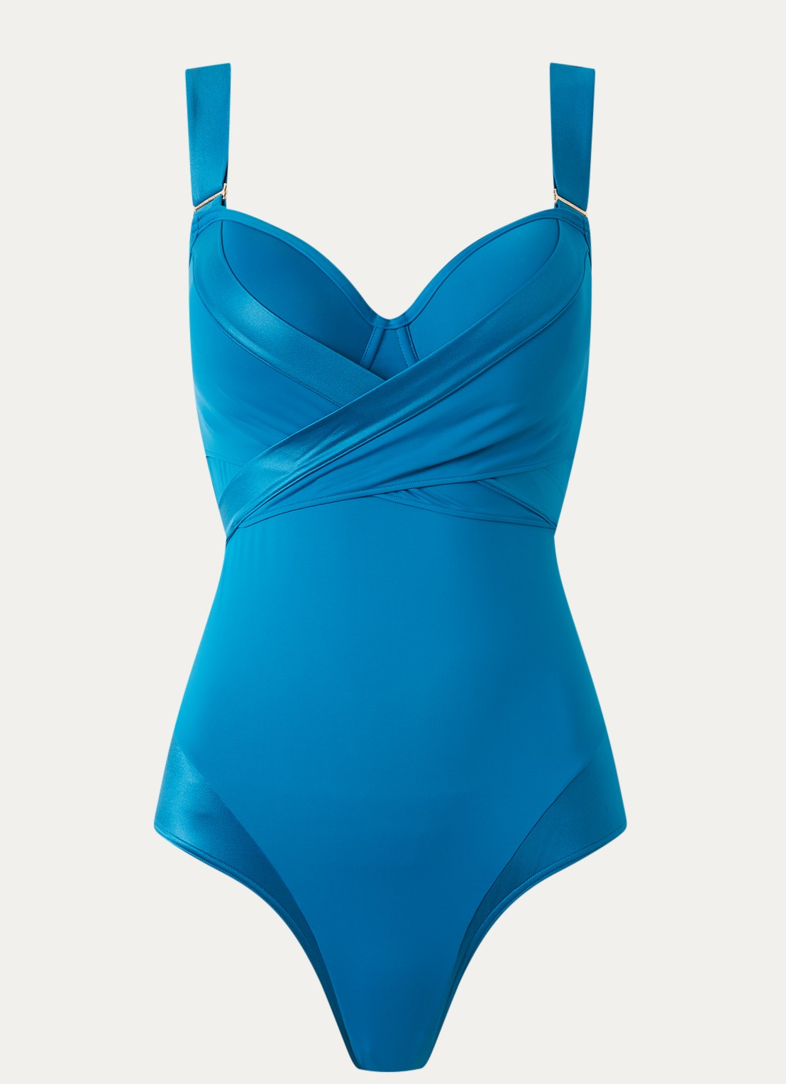 Marlies Dekkers Cache coeur badpak met voorgevormde cups - voorkant 4 petrol