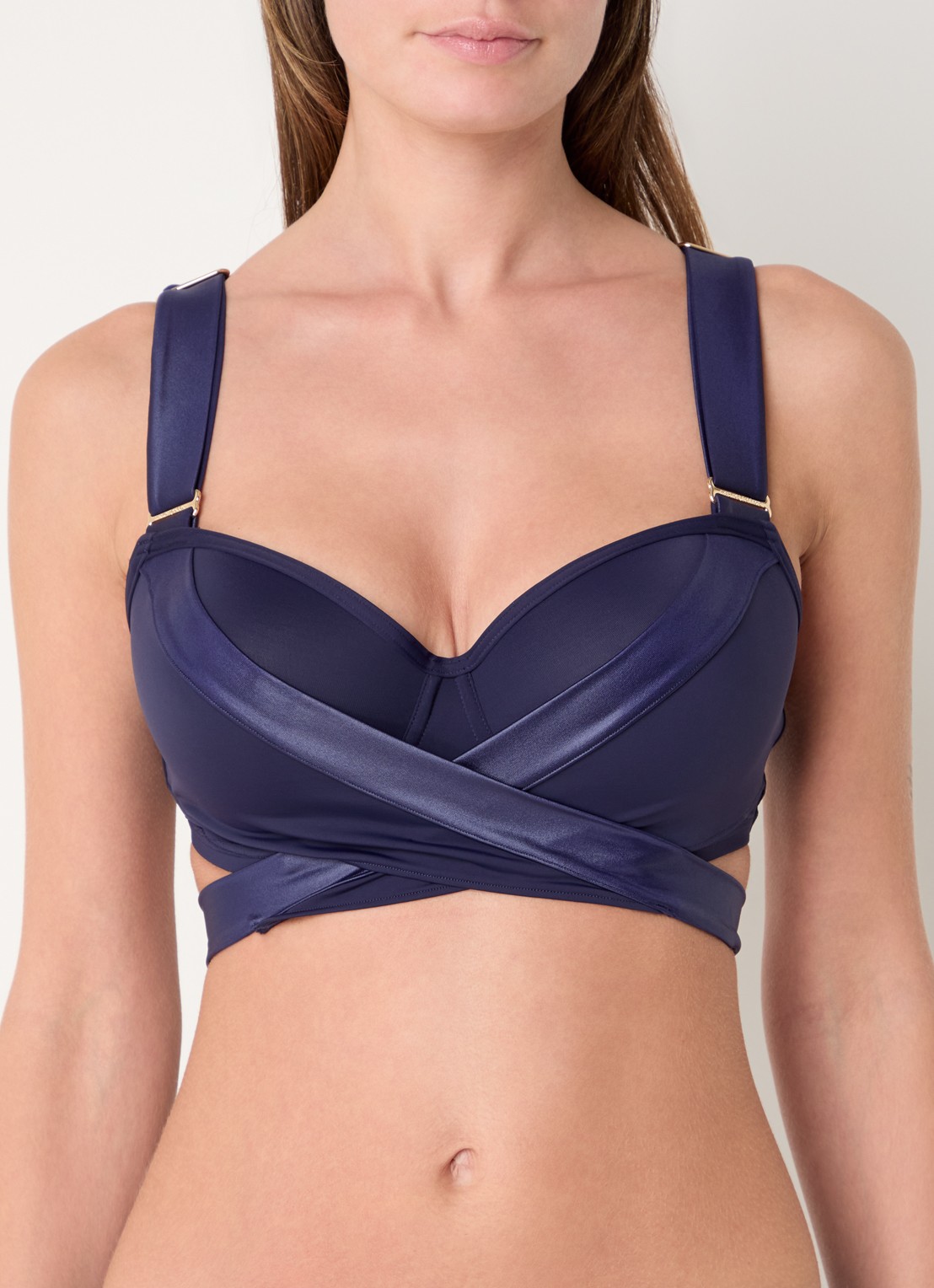 Marlies Dekkers Cache Coeur balconette bikinitop met beugelondersteuning - detail 2 donkerblauw