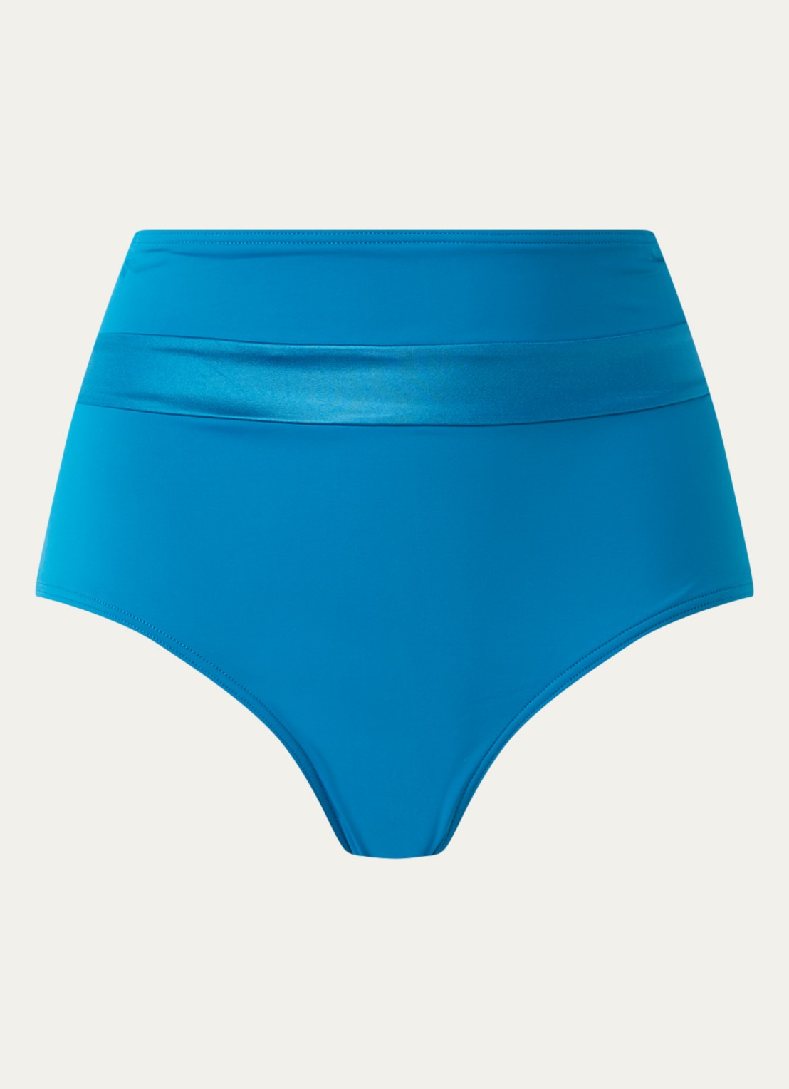 Marlies Dekkers Cache Coeur high waisted bikinislip met strikdetail - voorkant petrol