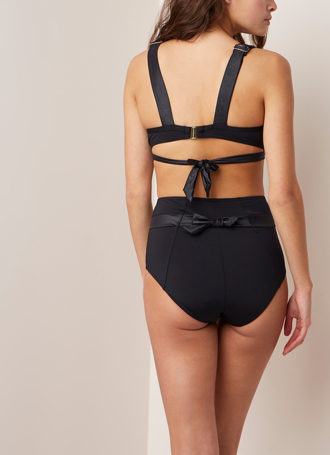 Marlies Dekkers Cache Coeur push-up bikinitop met beugelondersteuning - achterkant 3 zwart