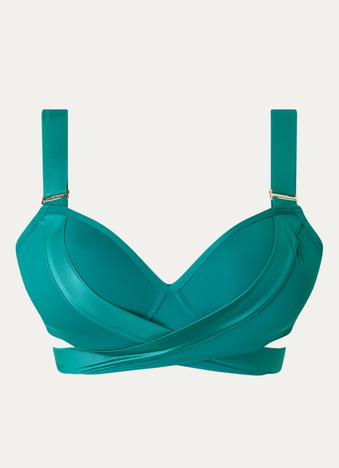 Marlies Dekkers Cache Coeur push-up bikinitop met beugelondersteuning - voorkant zeegroen