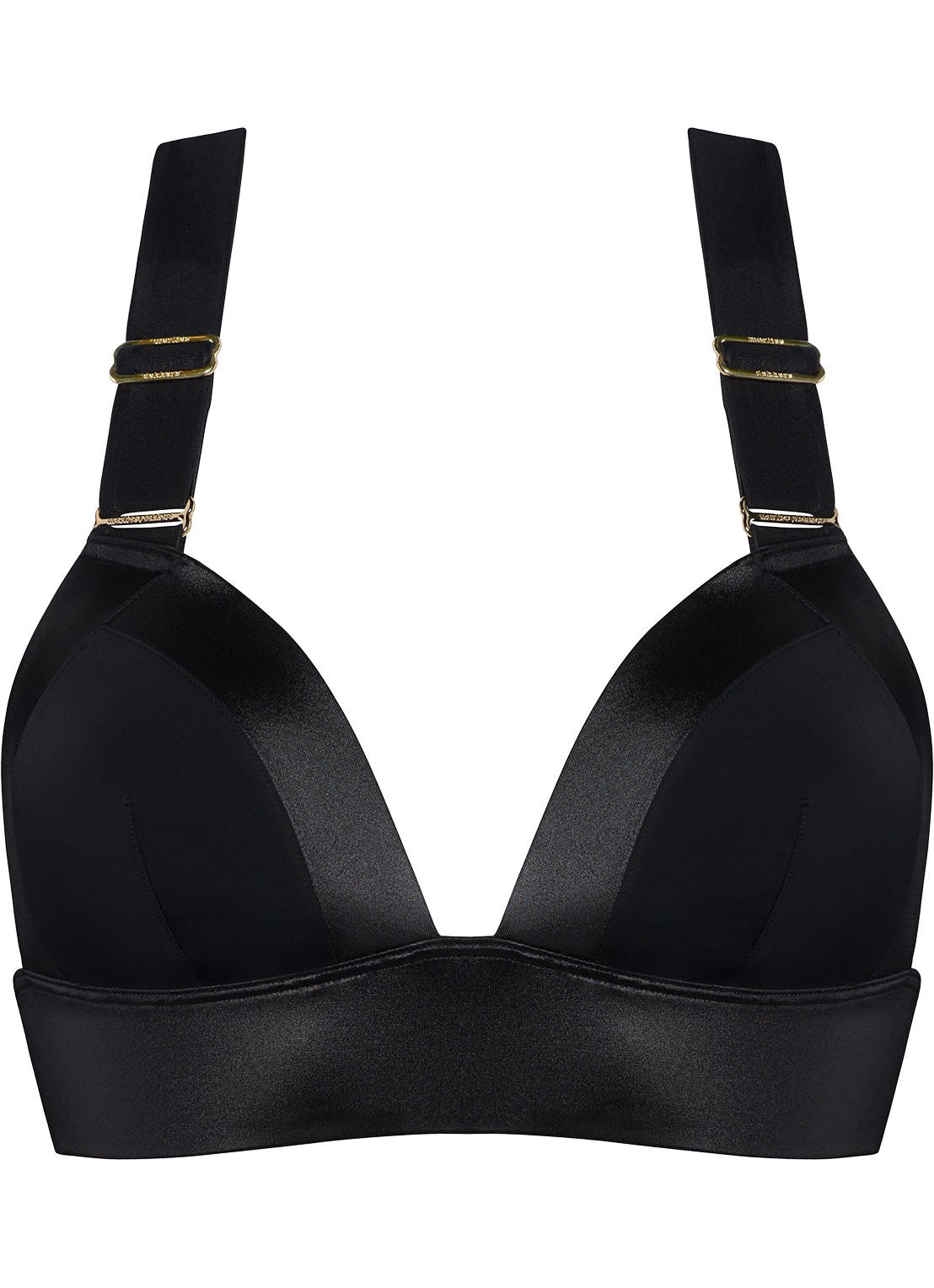 Marlies Dekkers Cache Coeur voorgevormde bralette bikinitop - voorkant 7 zwart