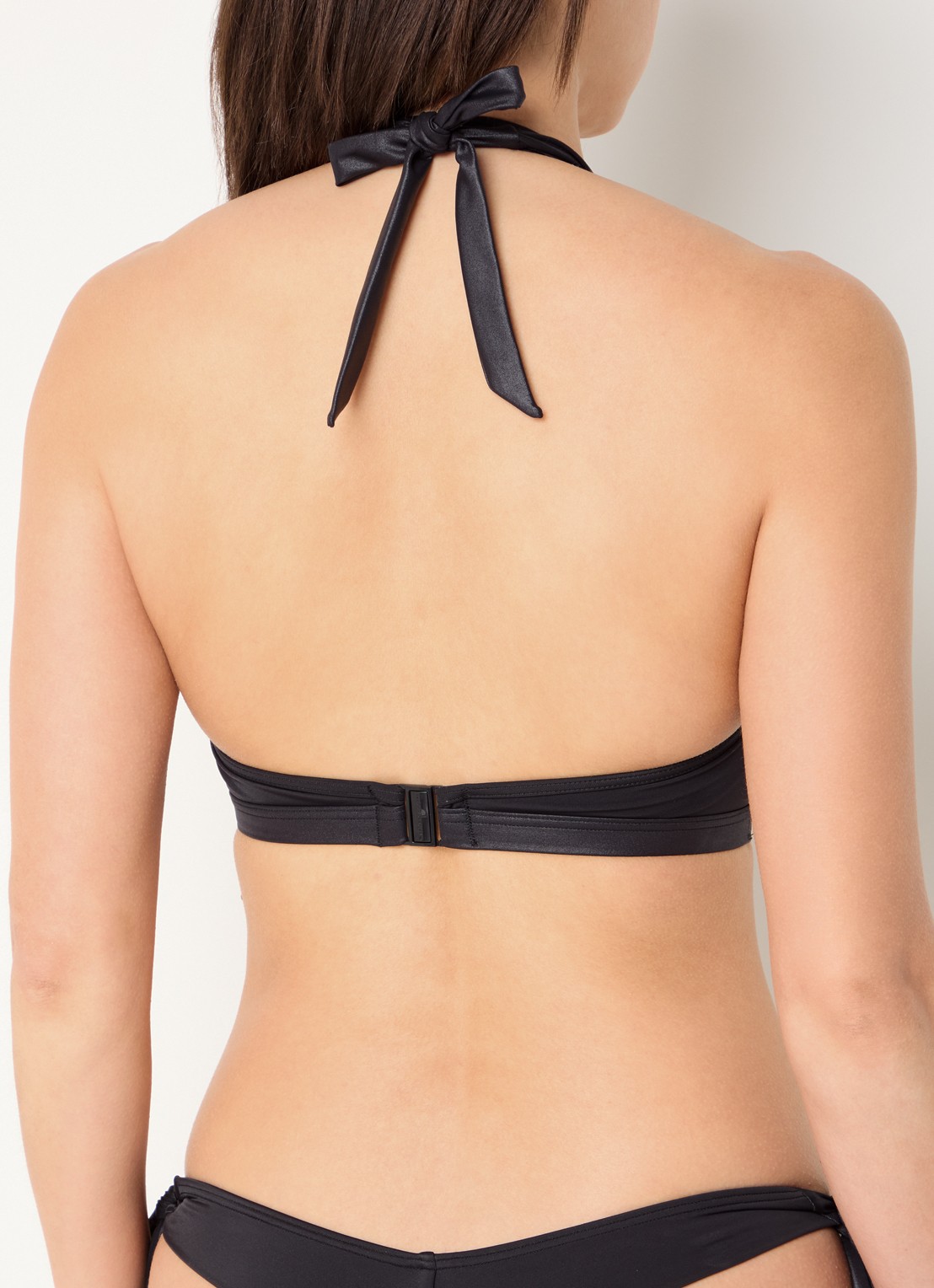 Marlies Dekkers Conchita bandeau bikinitop met afneembare bandjes - achterkant zwart