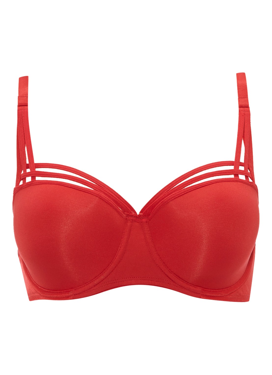 Marlies Dekkers Dame de Paris balconette bh D+ - voorkant 3 steenrood