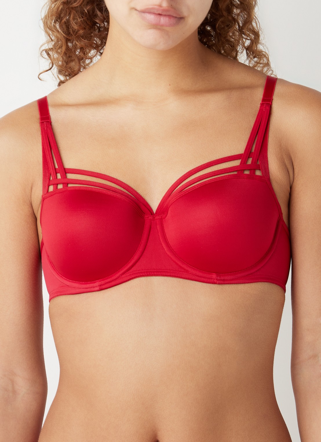 Marlies Dekkers Dame de Paris balconette bh  - detail steenrood
