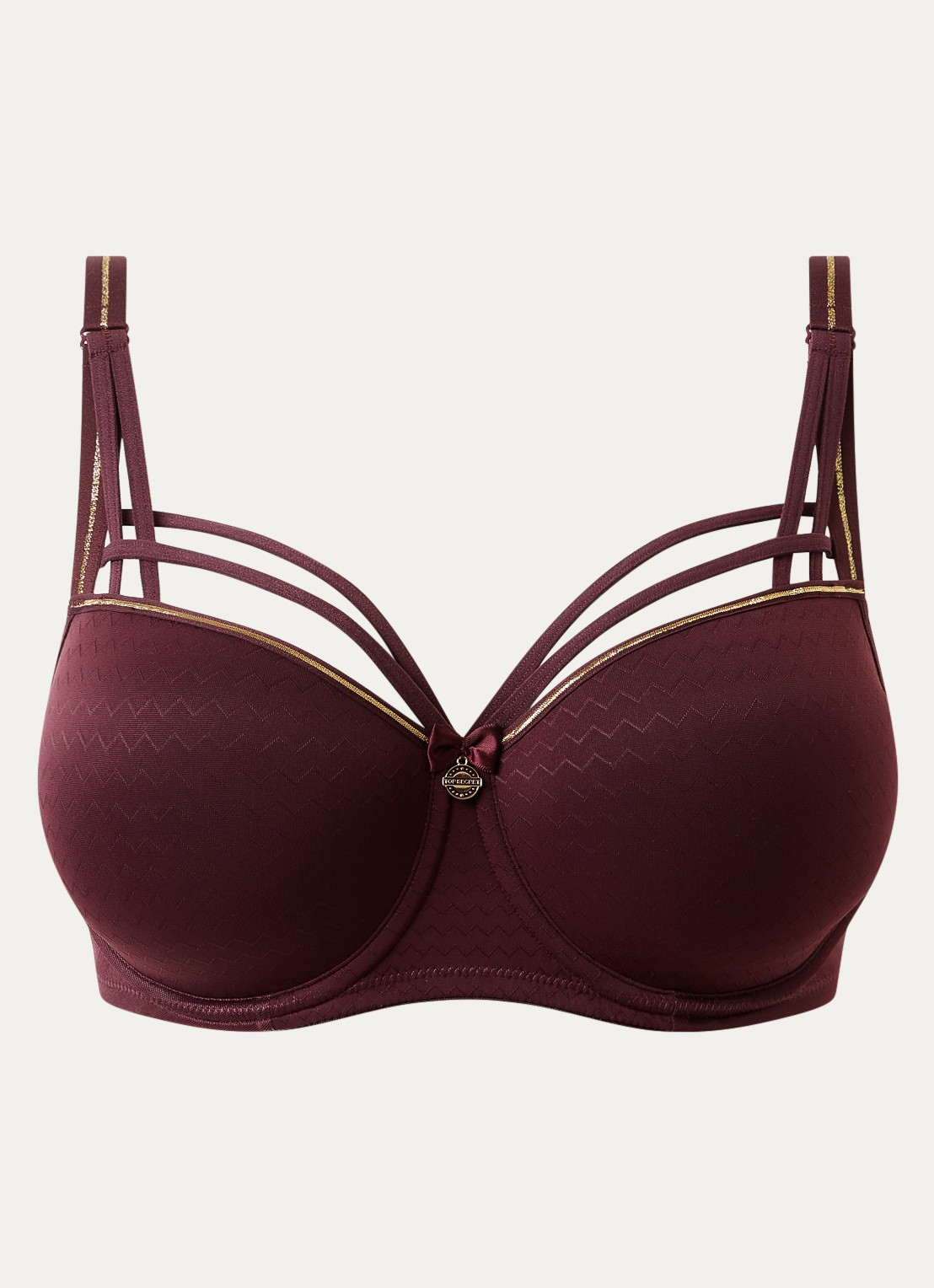 Marlies Dekkers Dame De Paris balconette bh - voorkant aubergine