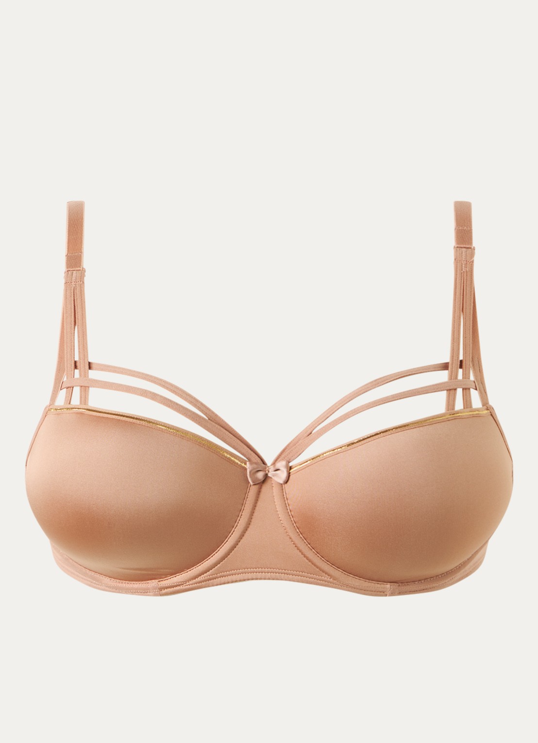 Marlies Dekkers Dame De Paris balconette bh  - voorkant donkerbeige
