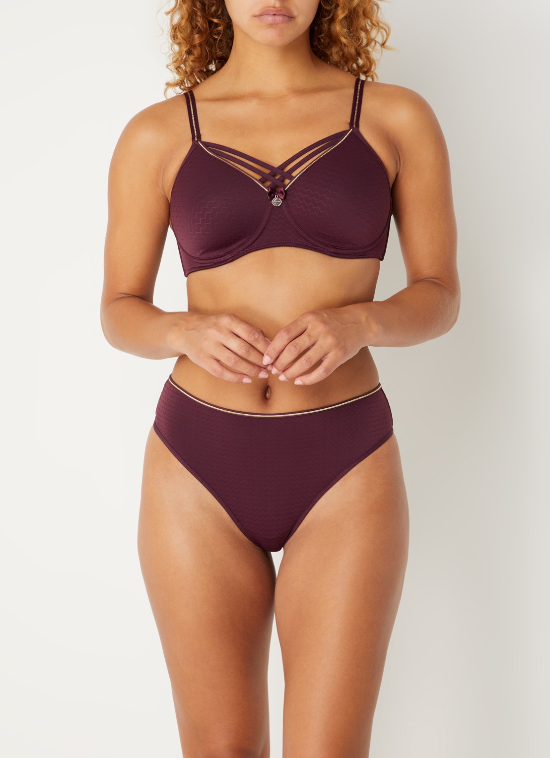 Marlies Dekkers Dame De Paris beugel bh - voorkant 5 bordeauxrood