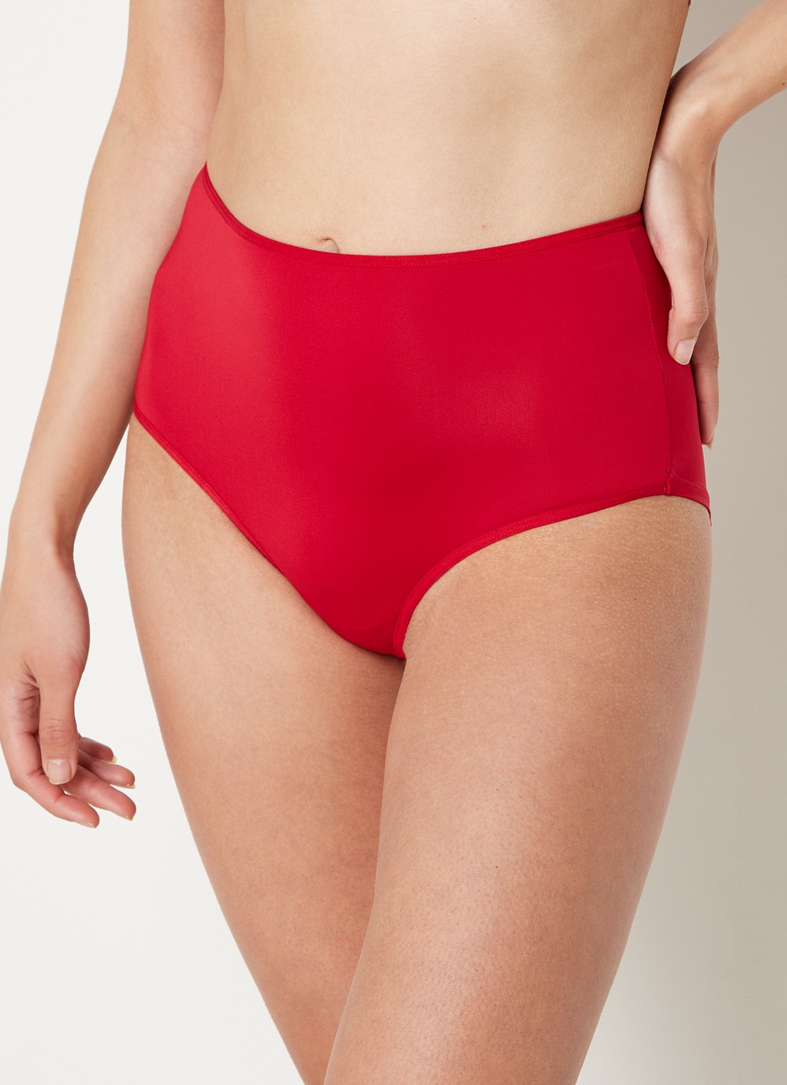 Marlies Dekkers Dame de Paris high waisted slip met opengewerkte details - detail 2 steenrood
