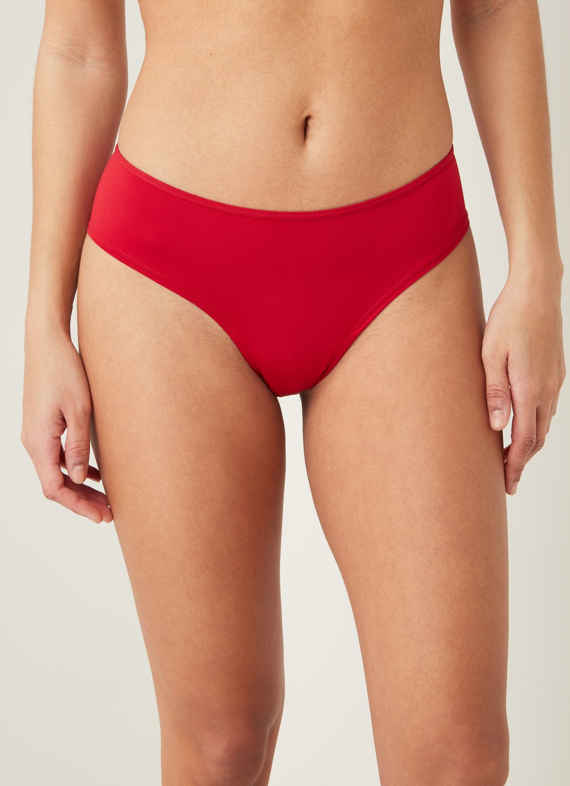 Marlies Dekkers Dame De Paris hipster met opengewerkte details - detail 3 steenrood
