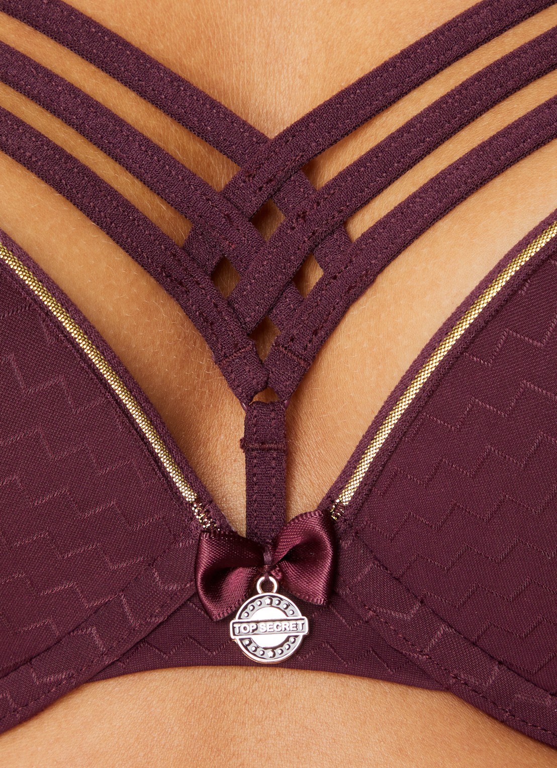 Marlies Dekkers Dame De Paris push-up bh - detail 3 bordeauxrood