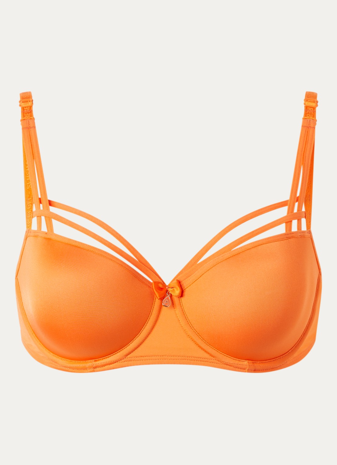 Marlies Dekkers Dame De Paris voorgevormde balconette bh  - voorkant 2 oranjerood