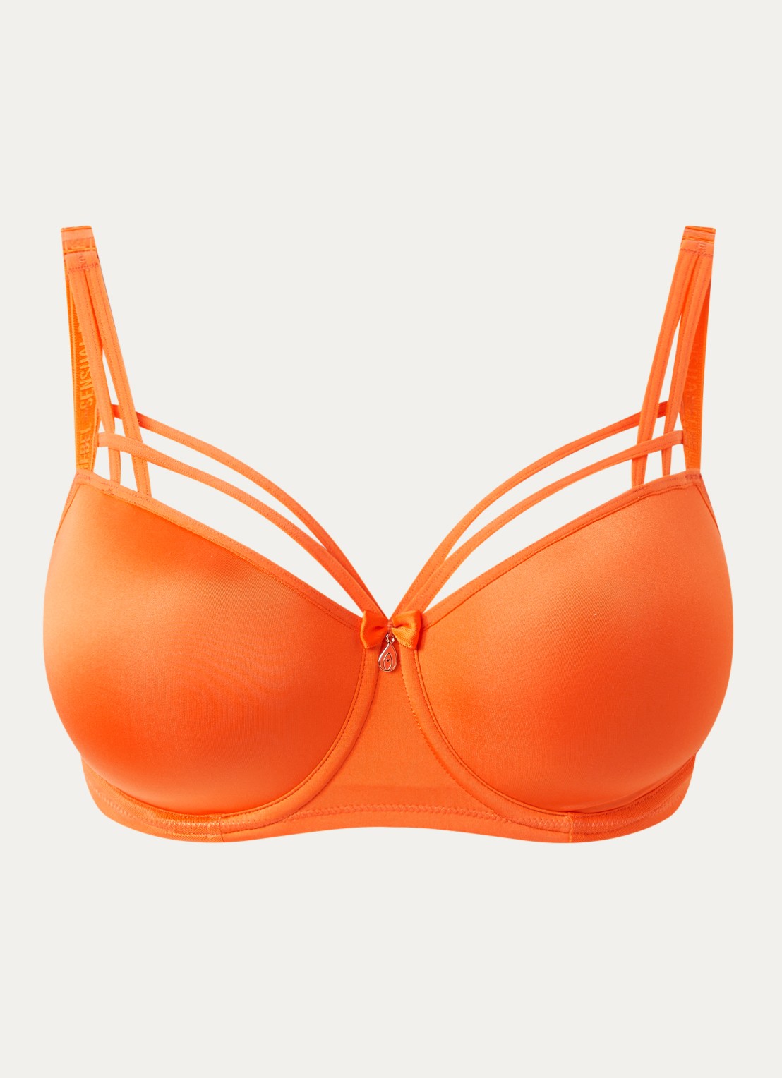 Marlies Dekkers Dame De Paris voorgevormde balconette bh  - voorkant 3 oranjerood