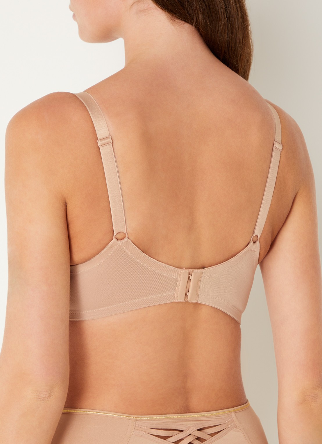 Marlies Dekkers Dame De Paris voorgevormde beugel bh - achterkant beige