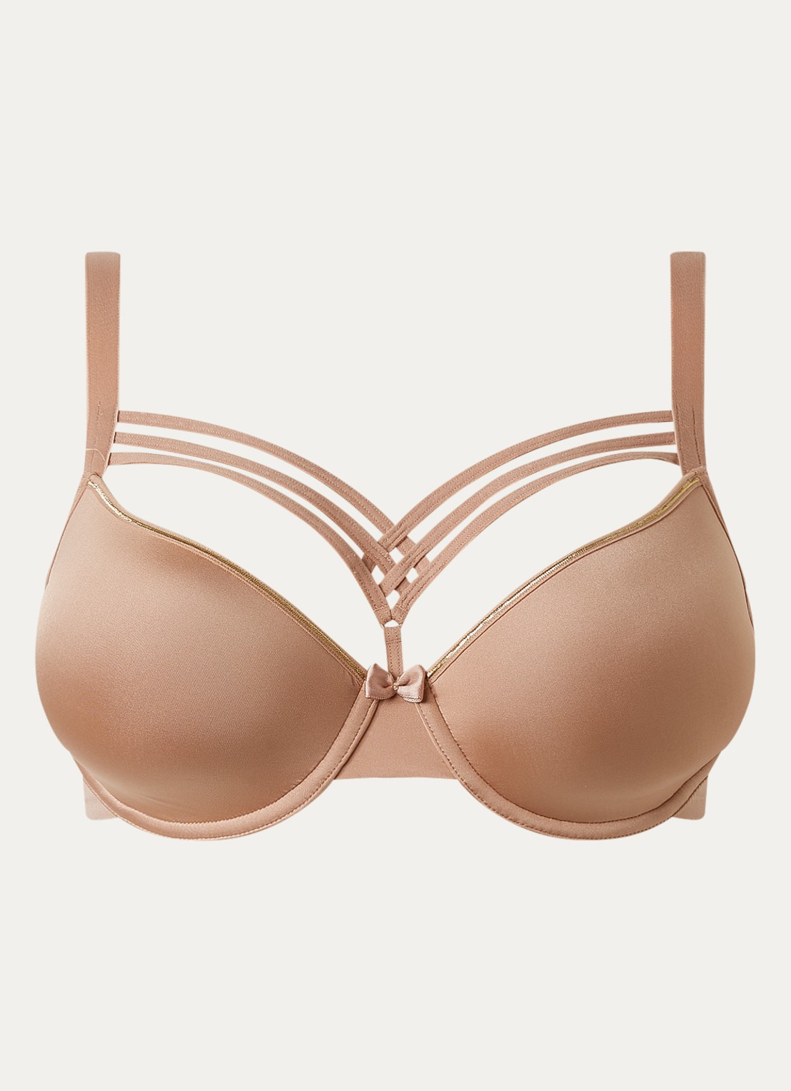 Marlies Dekkers Dame De Paris voorgevormde beugel bh - voorkant 4 beige