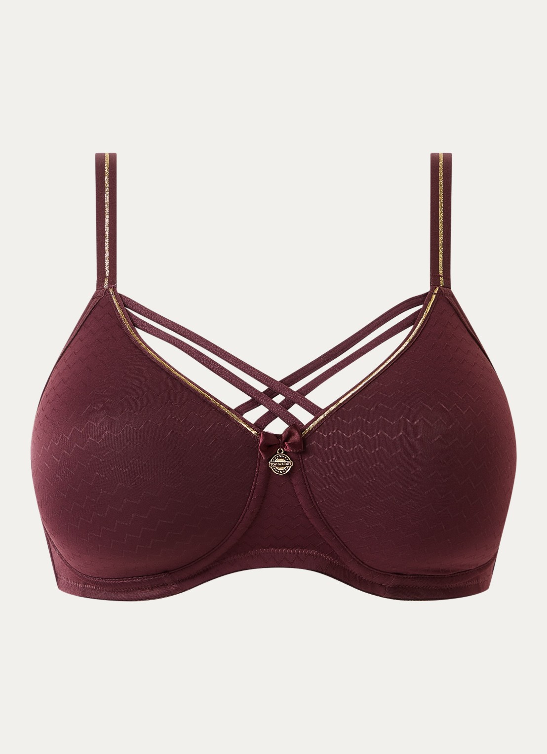 Marlies Dekkers Dame De Paris voorgevormde bh - voorkant aubergine