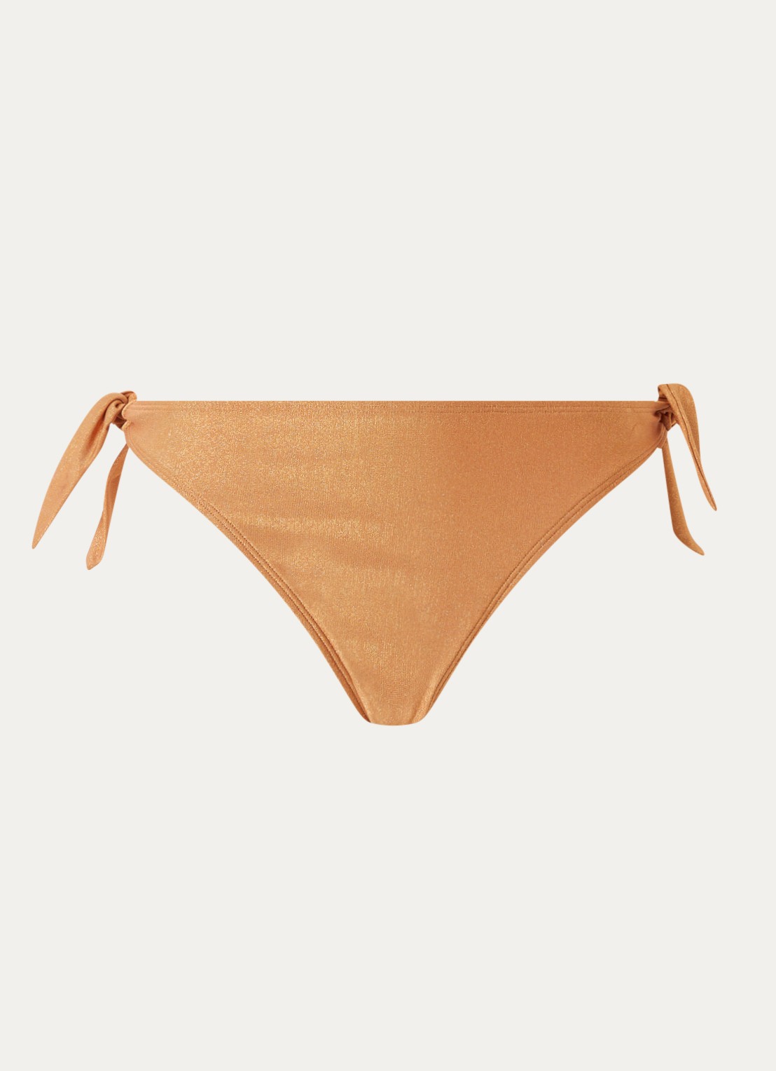 Marlies Dekkers Dorada bikinislip met lurex en geknoopt detail - voorkant 2 donkeroranje
