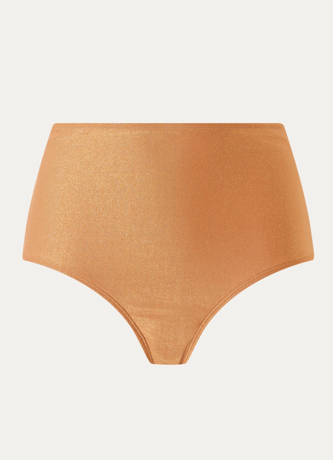 Marlies Dekkers Dorada high waisted bikinislip met lurex - voorkant 2 donkeroranje