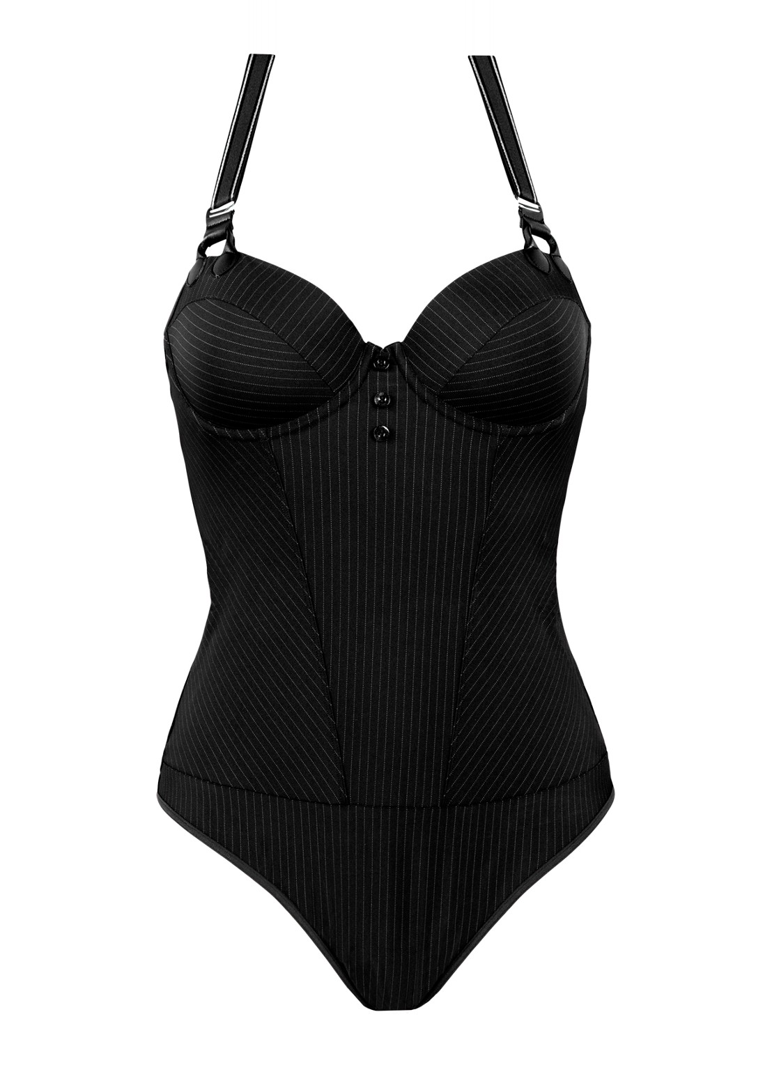Marlies Dekkers Gloria stringbody - voorkant 2 zwart