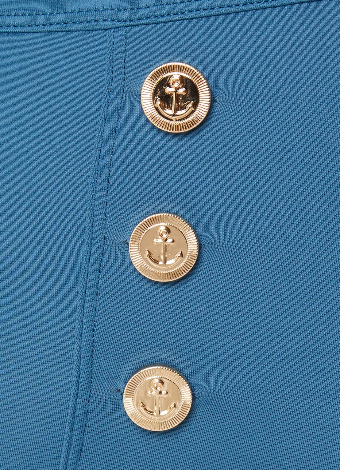 Marlies Dekkers High waisted hipster bikinislip met knoopdetail  - detail 3 petrol
