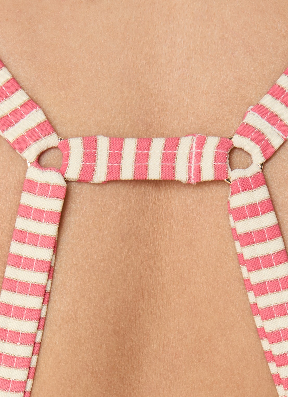 Marlies Dekkers Holi Vintage push-up bikinitop met streepprint - detail 5 roze