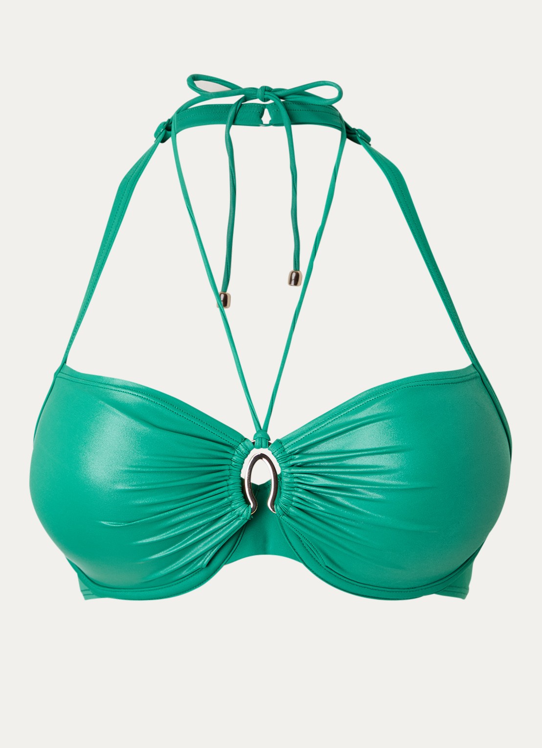 Marlies Dekkers Jet Set push-up bikinitop met beugelondersteuning - voorkant 2 groen