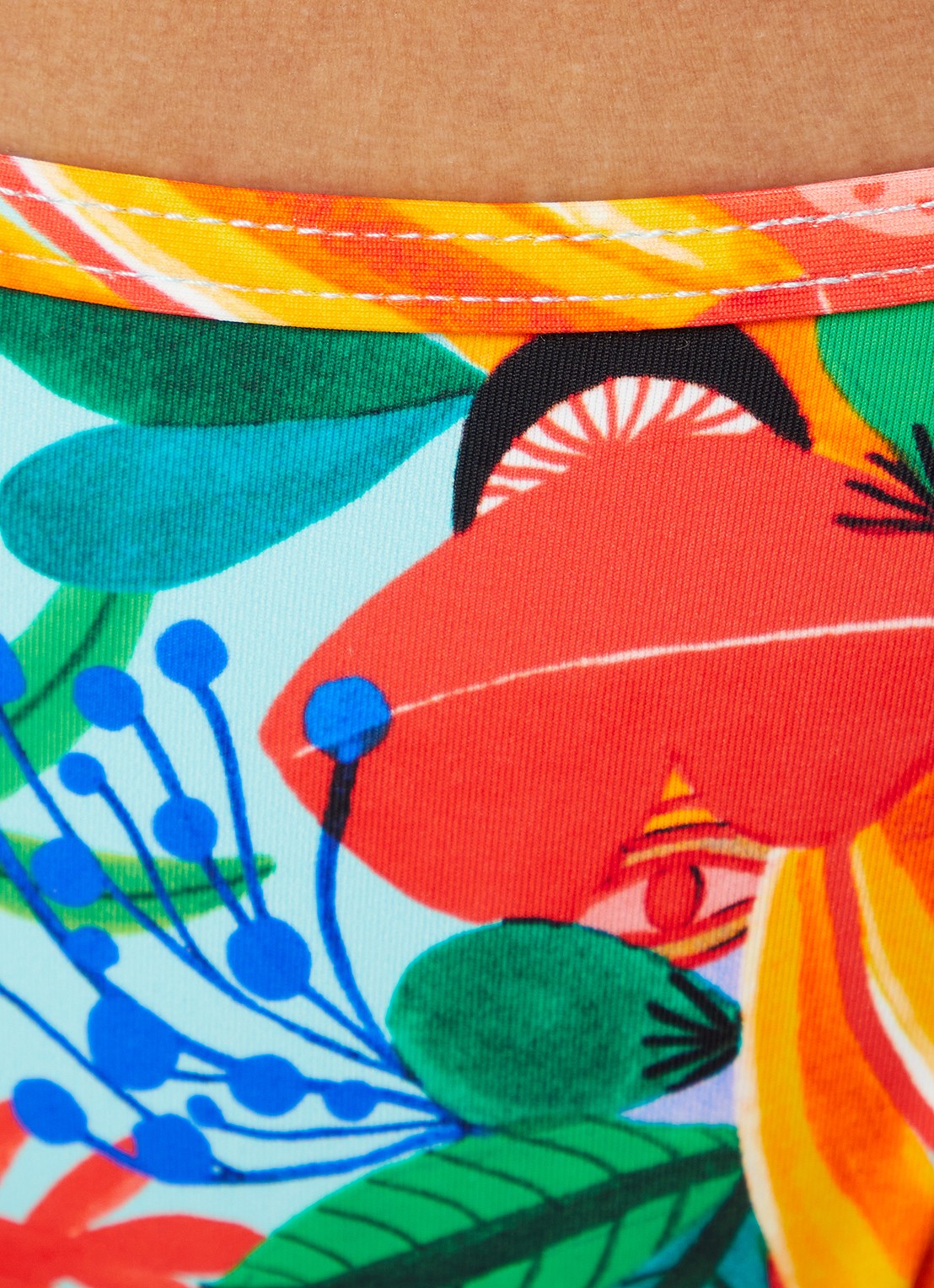 Marlies Dekkers Paradisa bikinislip met print - detail 5 lichtblauw