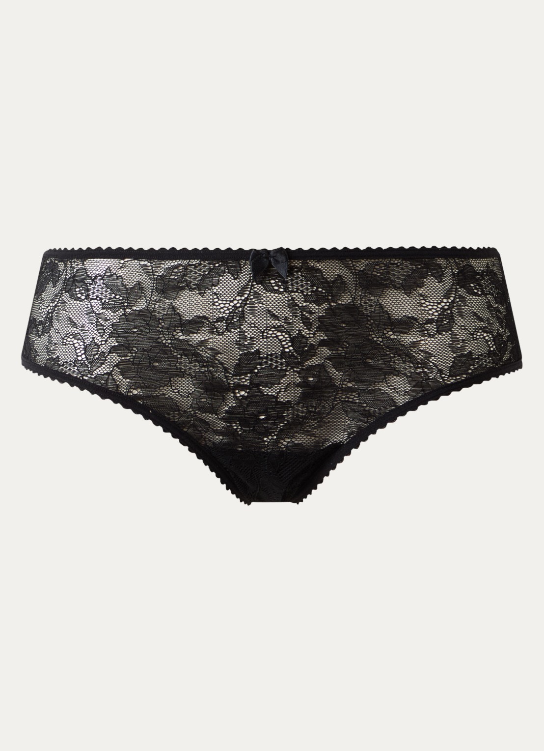 Marlies Dekkers Peekaboo slip van kant - voorkant 2 zwart