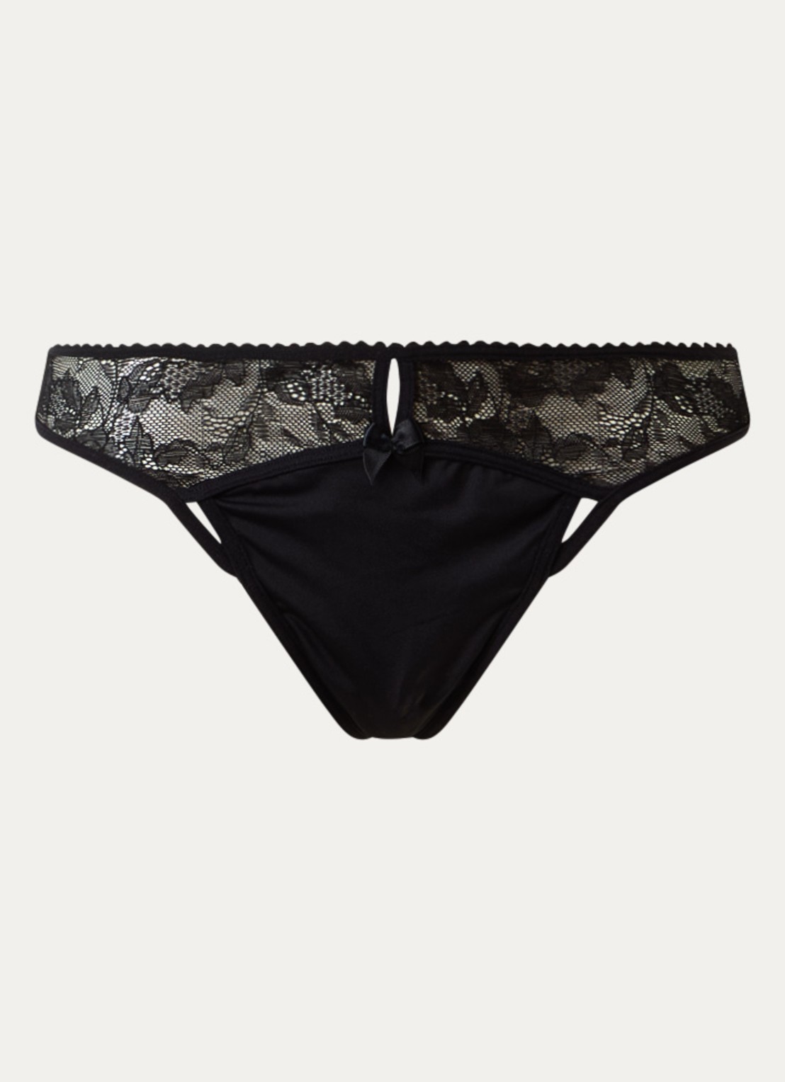 Marlies Dekkers Peekaboo tanga van kant - voorkant 4 zwart
