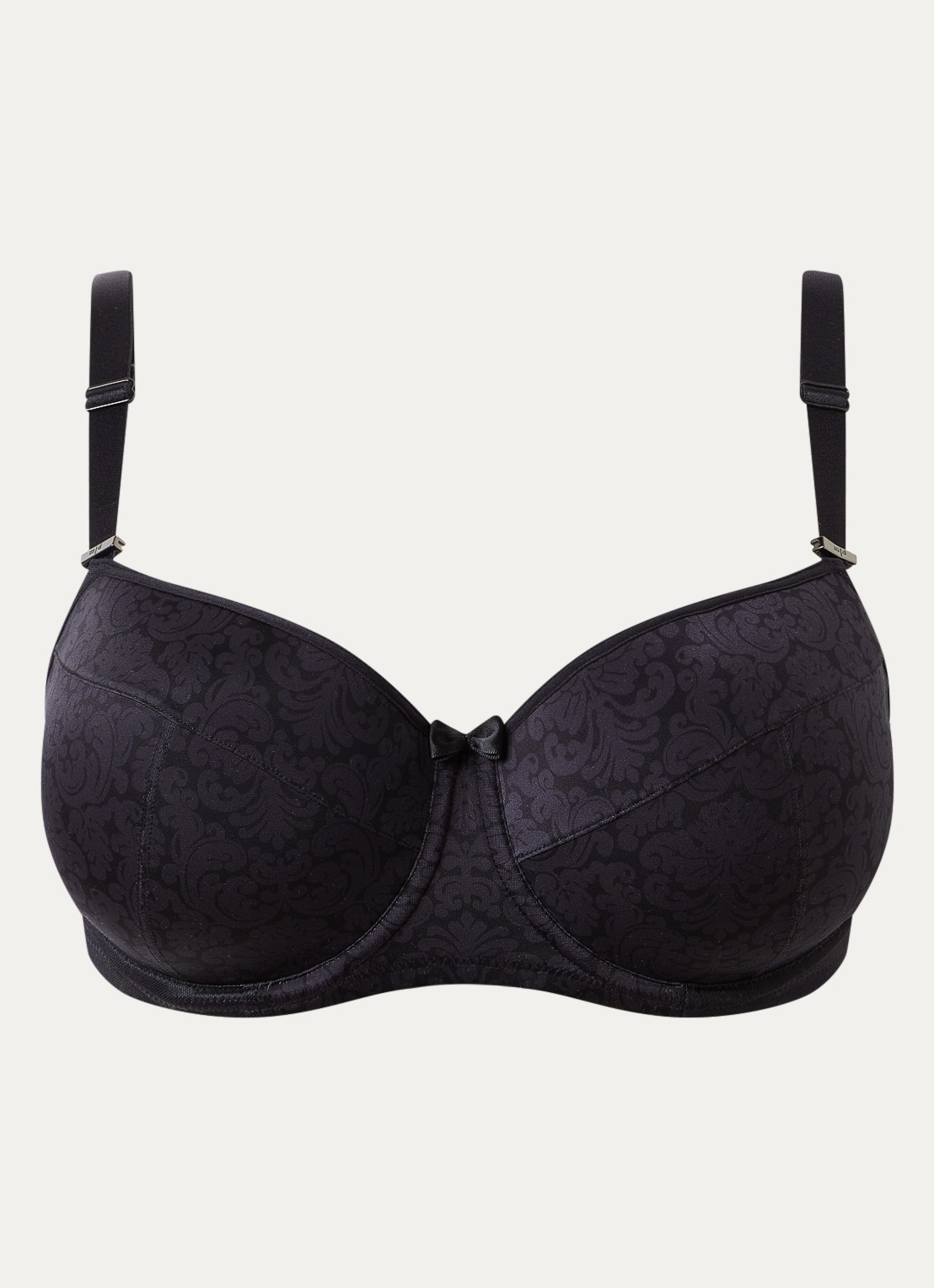Marlies Dekkers Rococo push up bh met strikdetail  - voorkant zwart