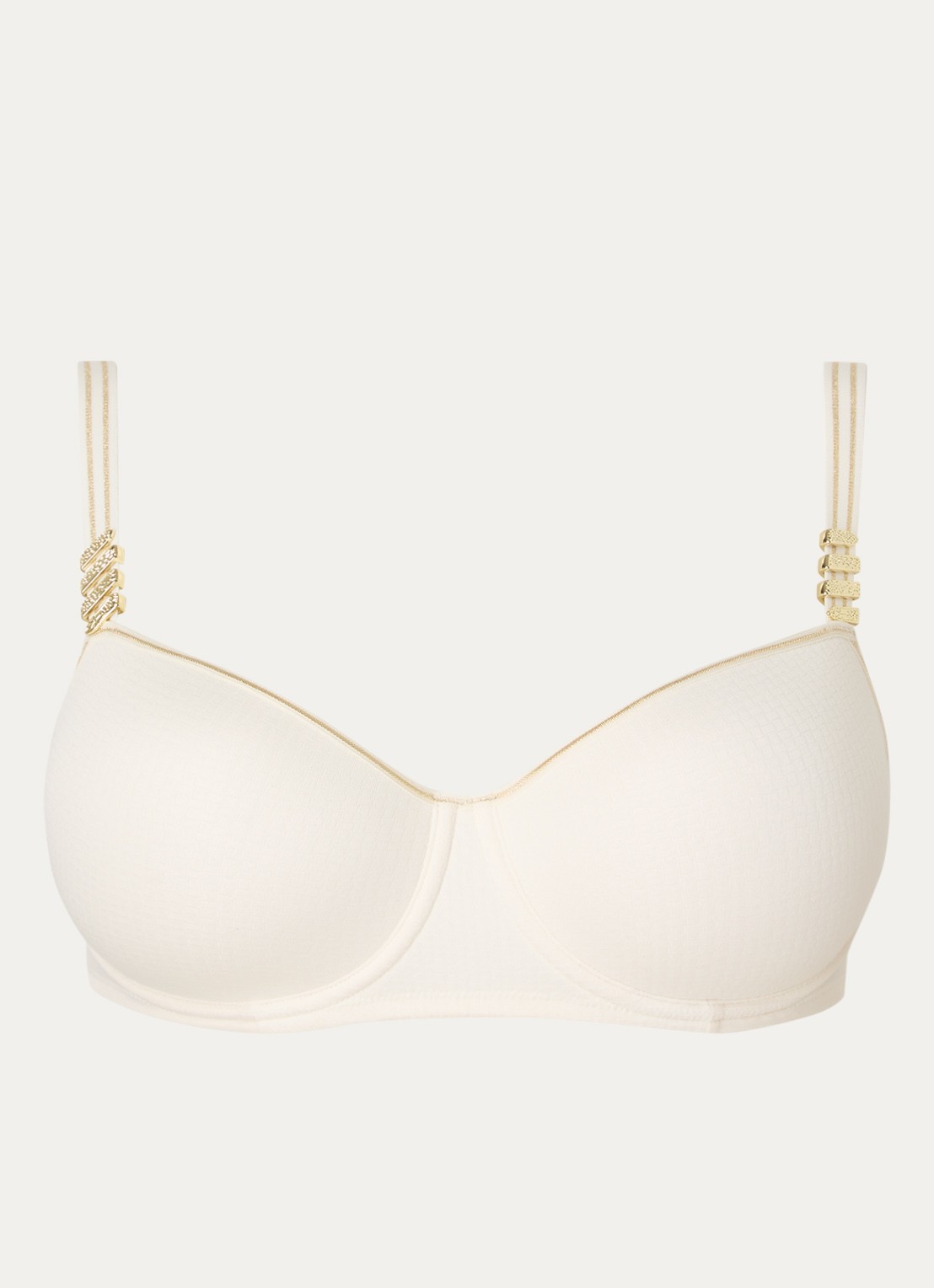 Marlies Dekkers Siren Of The Nile voorgevormde balconette bh - voorkant gebroken wit
