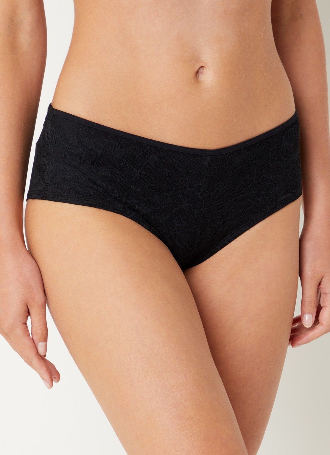 Marlies Dekkers Space Odyessey hipster met kant - voorkant 2 zwart