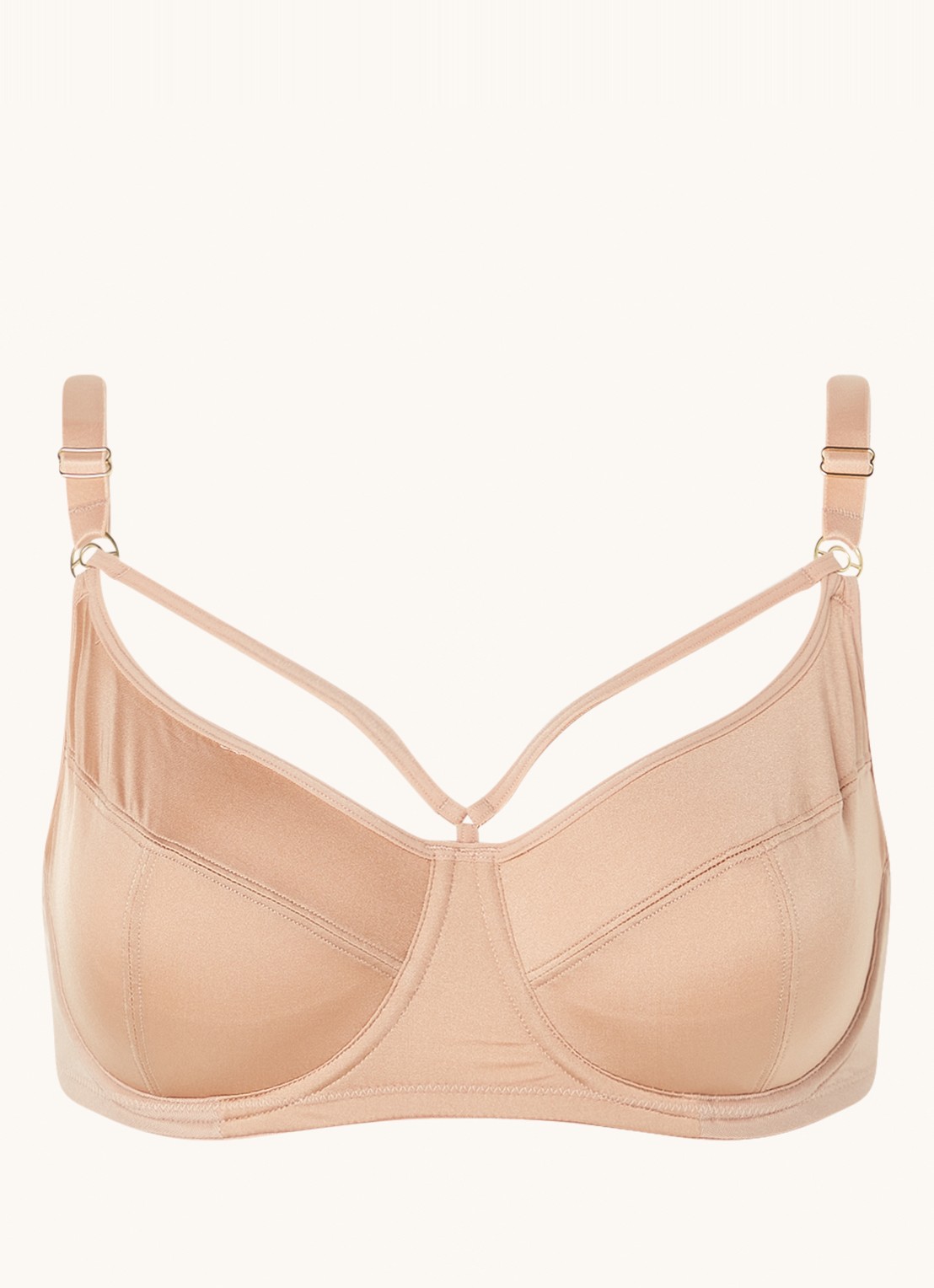 Marlies Dekkers Space Odyssey balconette bh met beugel - voorkant camel