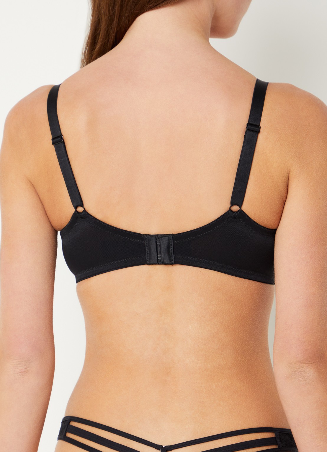 Marlies Dekkers Space Odyssey balconette bh met overlay van kant - achterkant 3 zwart