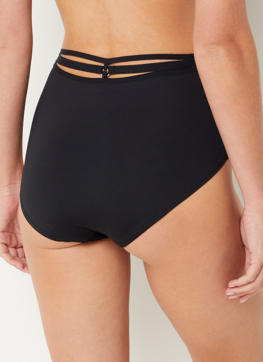 Marlies Dekkers Space Odyssey high waisted slip met kant - achterkant 5 zwart