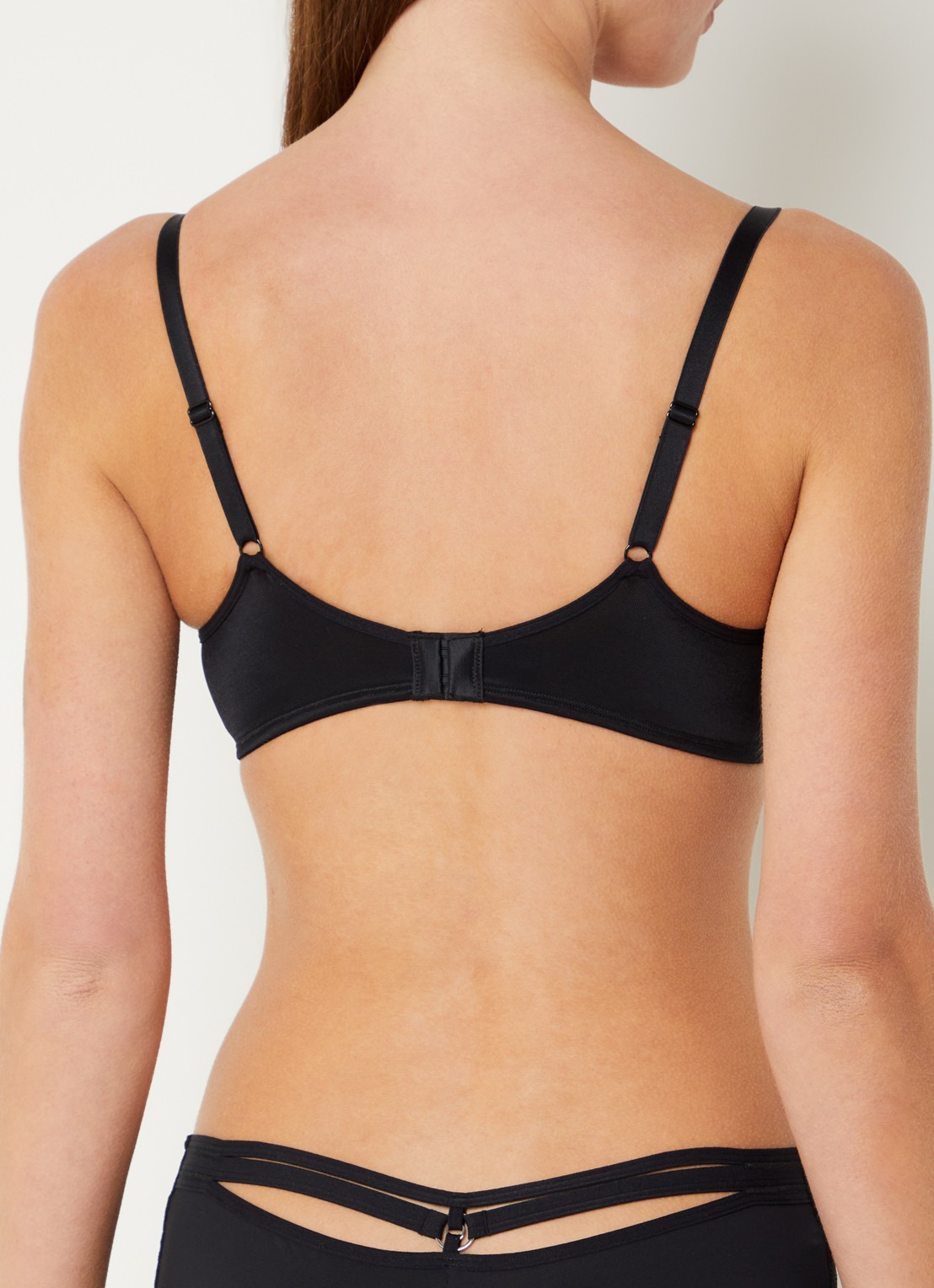 Marlies Dekkers Space Odyssey push up bh met overlay van kant - achterkant 3 zwart