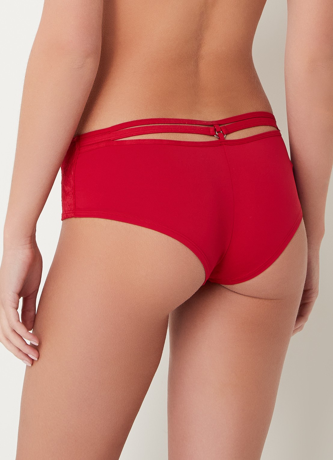 Marlies Dekkers Space Odyssey shorty met kant - achterkant rood