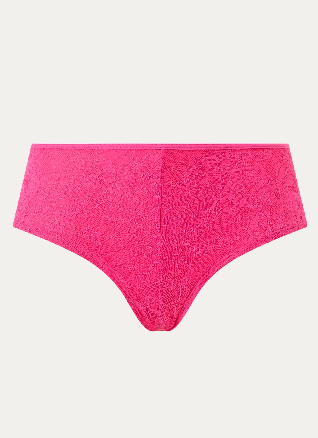 Marlies Dekkers Space Odyssey shorty met overlay van kant - voorkant 7 fuchsia